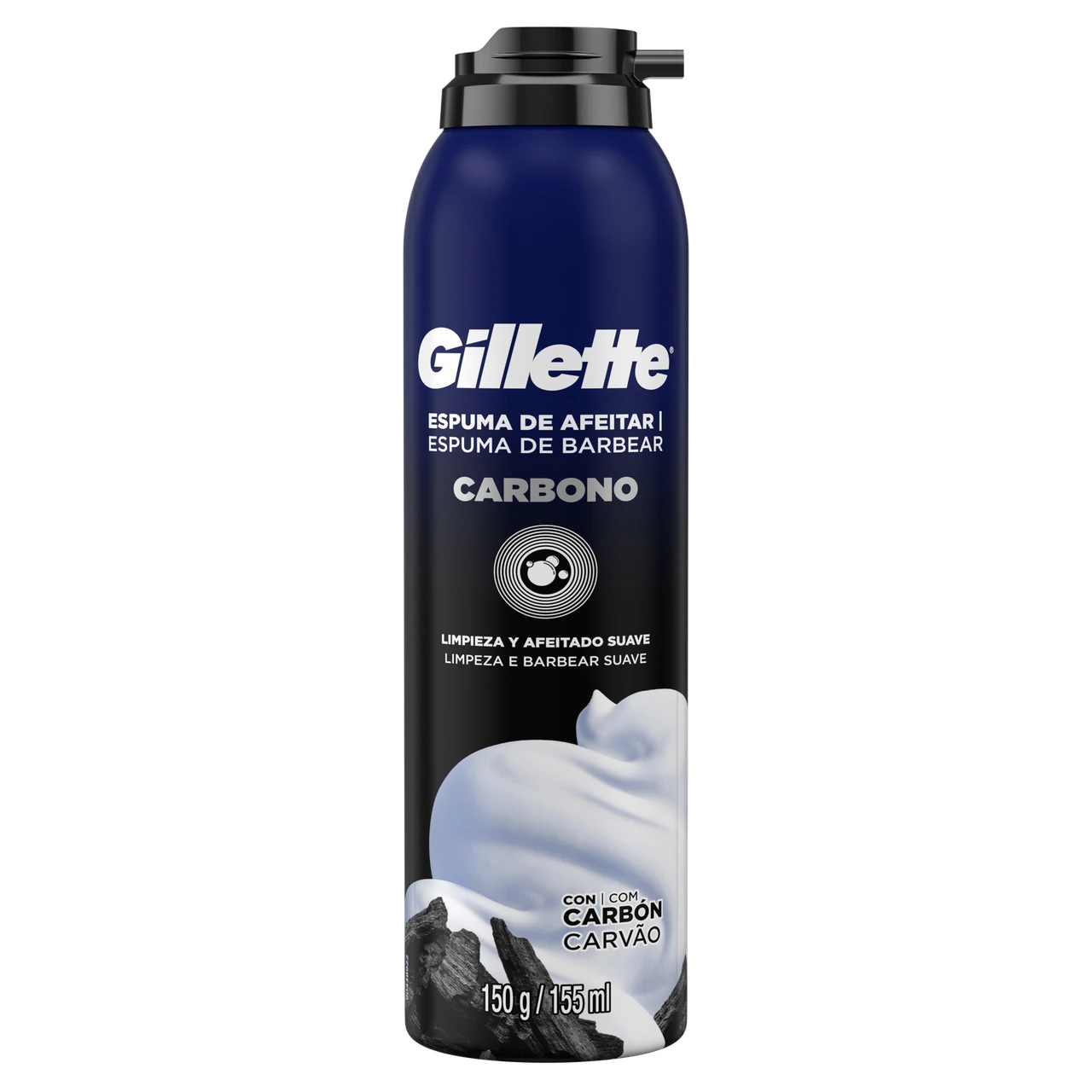 GILLETTE ESPUMA CARBONO 150G x 12 Uds.