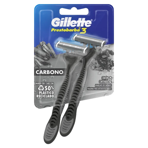 GILLETTE BLISTER PB3 CARBONX2 24 G x 72 Uds.