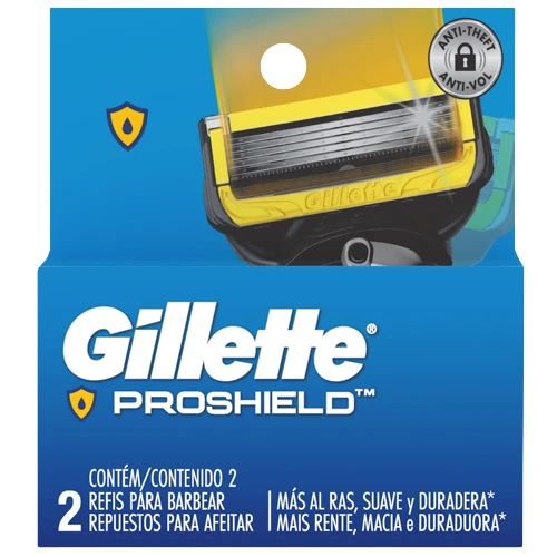 GILLETTE F5 PROSHIELD CARTX2 21 G x 10 Uds.