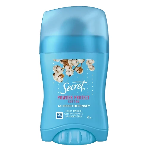 SECRET CLEARGEL POWDPROT COTTON 45 G x 12 Uds.