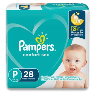 PAMPERS PAÑALES CONFORT SEC P 432 G x 4 Uds.