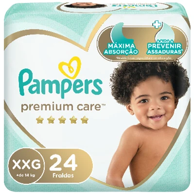 PAMPERS PAÑALES PREMIUM CARE XXG 716 G x 8 Uds.
