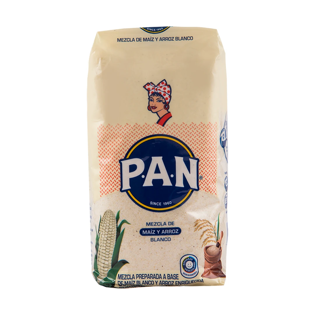 HARINA MEZCLA MAIZ BLANCO Y ARROZ 1 KG x 20 Uds BOPP 20 (E)