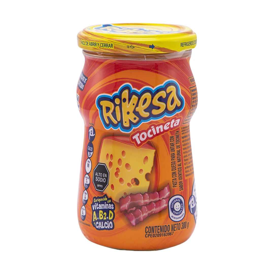 RIKESA QUESO TOCINETA ENRIQ 300 G x 12 Uds.