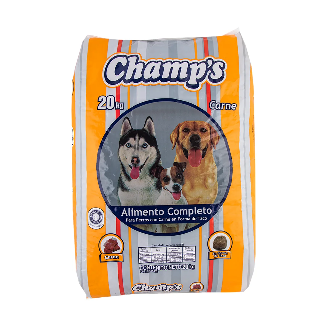 [M029] CHAMPS PERRO CARNE TACO 20 KG x 1 Uds.