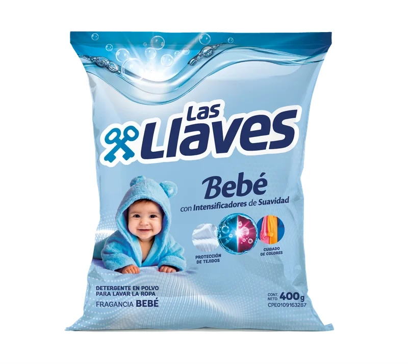[L407] LAS LLAVES DETERGENTE BEBE 400 GX16Uds.