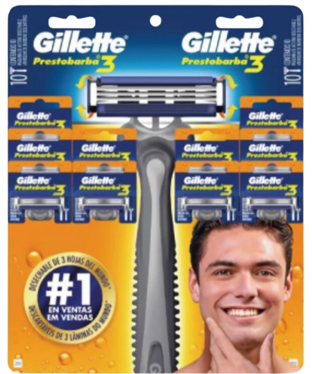 [80685855] GILLETTE RISTRA PB3X10UN MASC 120GX12RIS x 12 Uds.