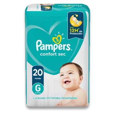 [80348037] PAMPERS PAÑALES CONFORT SEC G 463 G x 8 Uds.