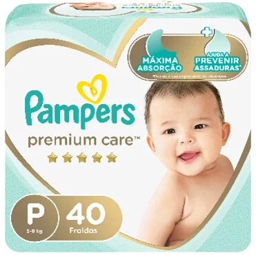 [80680479] PAMPERS PAÑALES PREMIUM CARE PEQ 732 G x 4 Uds.