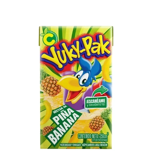 [1017981] YUKYPAK PIÑA BANANA LD 250 ML x 24 ml